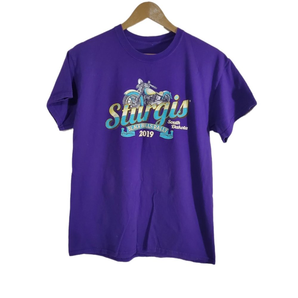 Men's Sturgis Black Hills Rally 2019 South Dakota Short Sleeve Tee Shirt…